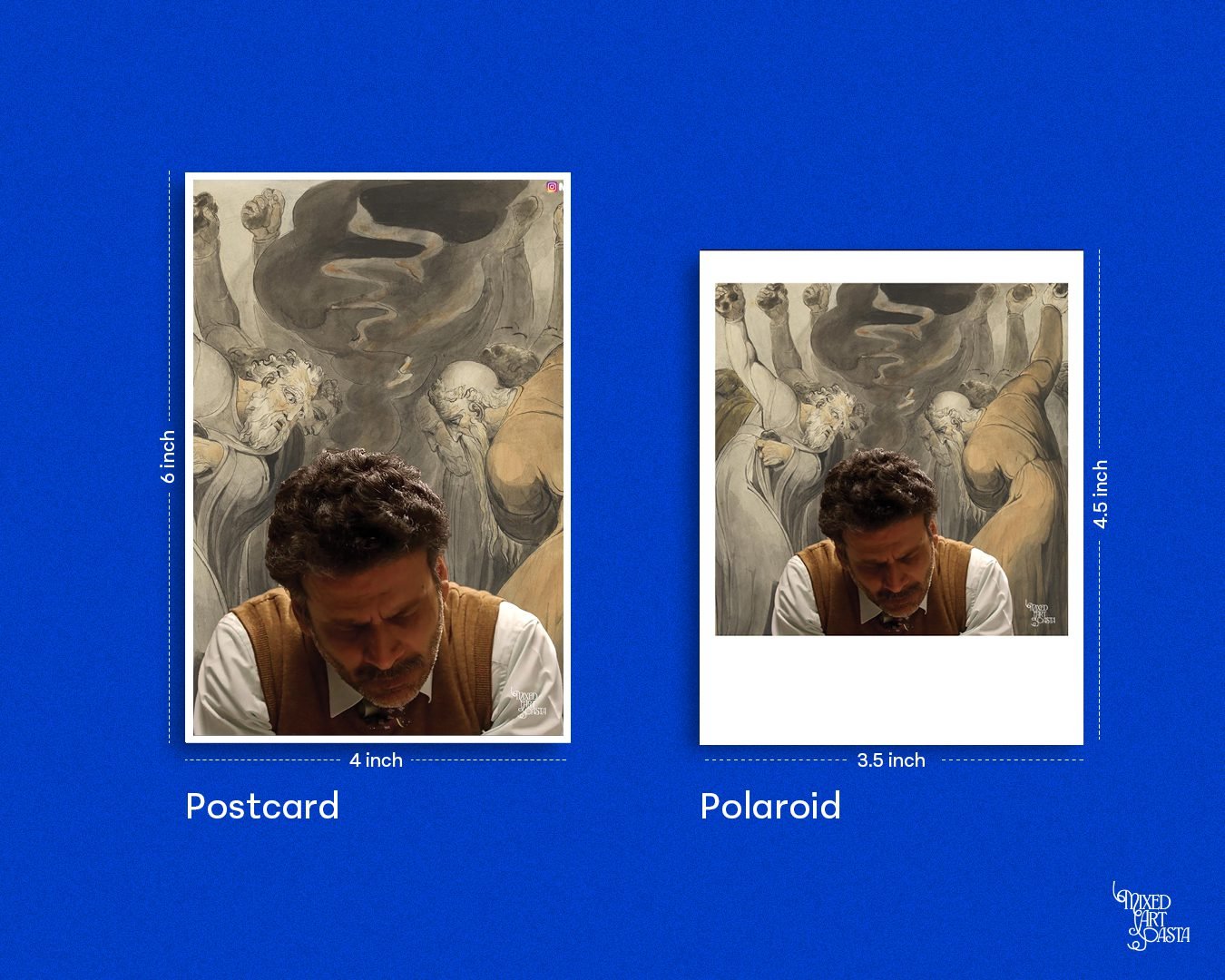 Aligarh (2015) x The Blasphemer (1800) Postcard and Polaroid