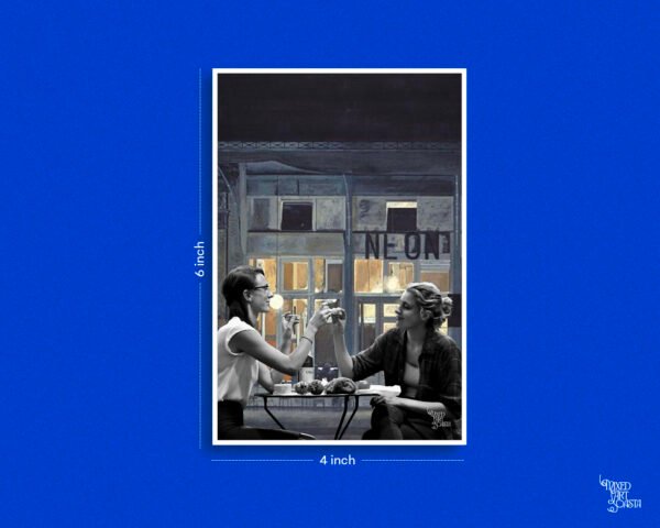 Frances Ha x Cafe Neon(Night) Postcard Frances Ha x Cafe Neon(Night) Postcard