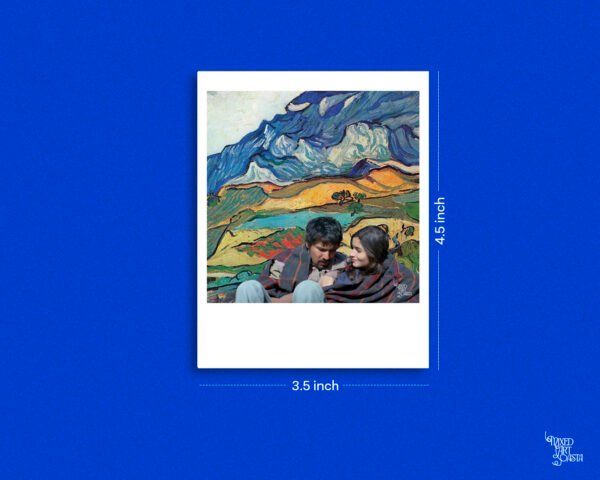 Highway x Les Alpilles, Mountain Landscape near South-Reme Design Polaroid