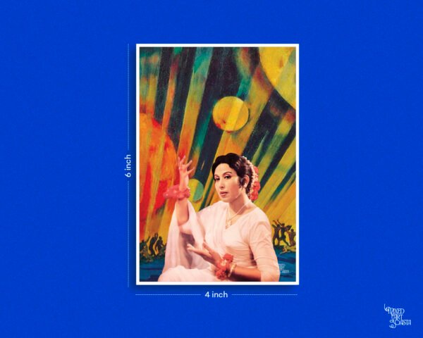 Iqbal Bano x Hum Dekhenge x New Planet by Konstantin Yuon Postcard Iqbal Bano x Hum Dekhenge x New Planet by Konstantin Yuon Postcard