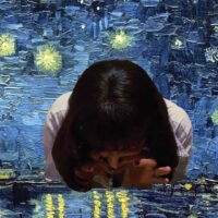 Mia Wallace(Pulp Fiction) x Starry Night Over the Rhone Design