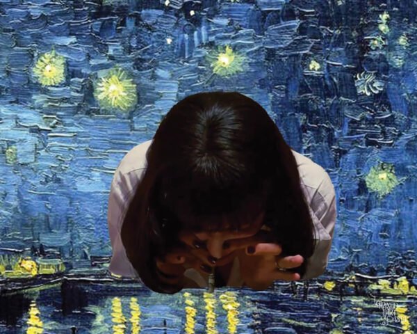 Mia Wallace(Pulp Fiction) x Starry Night Over the Rhone Design