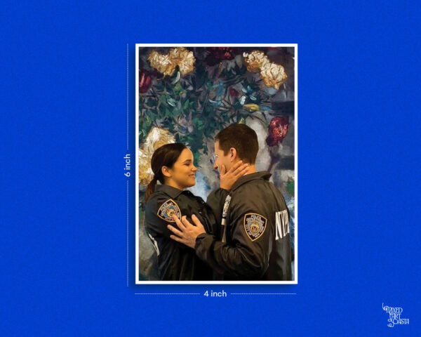 Jake & Amy x Tere Naina x Lovers with Flowers Postcard