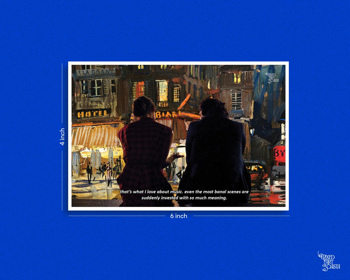 Begin Again (2013) x Paris by Night Postcard