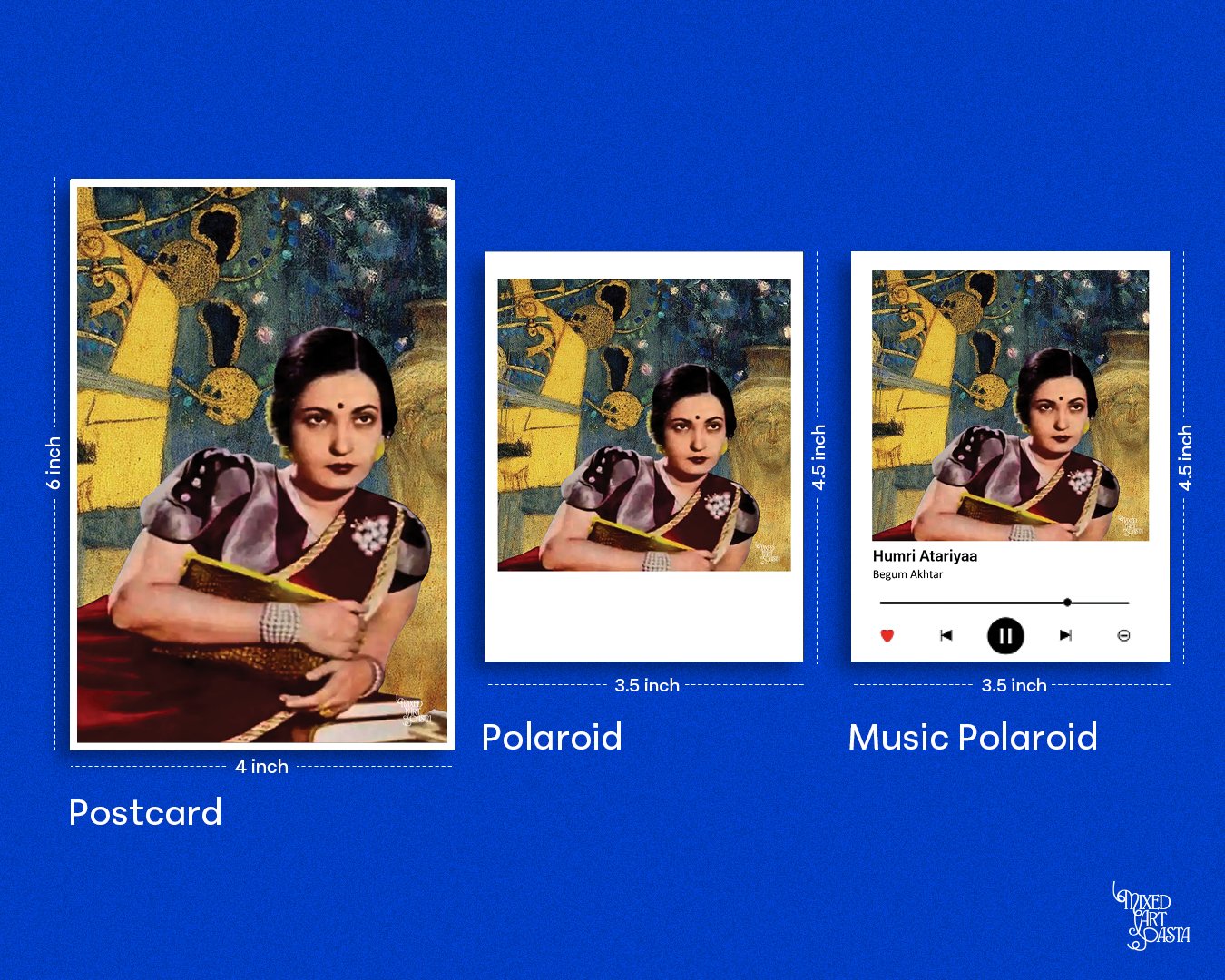 Begum Akhtar x Music by Gustav Klimt Designs