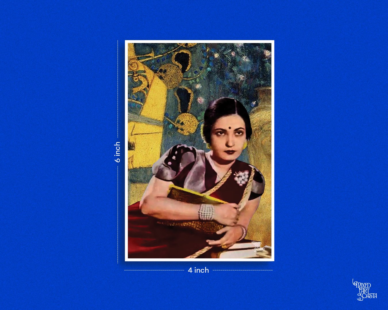 Begum Akhtar x Music by Gustav Klimt Postcard