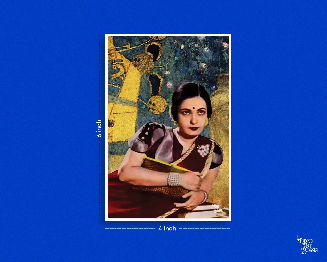 Begum Akhtar x Music by Gustav Klimt Postcard