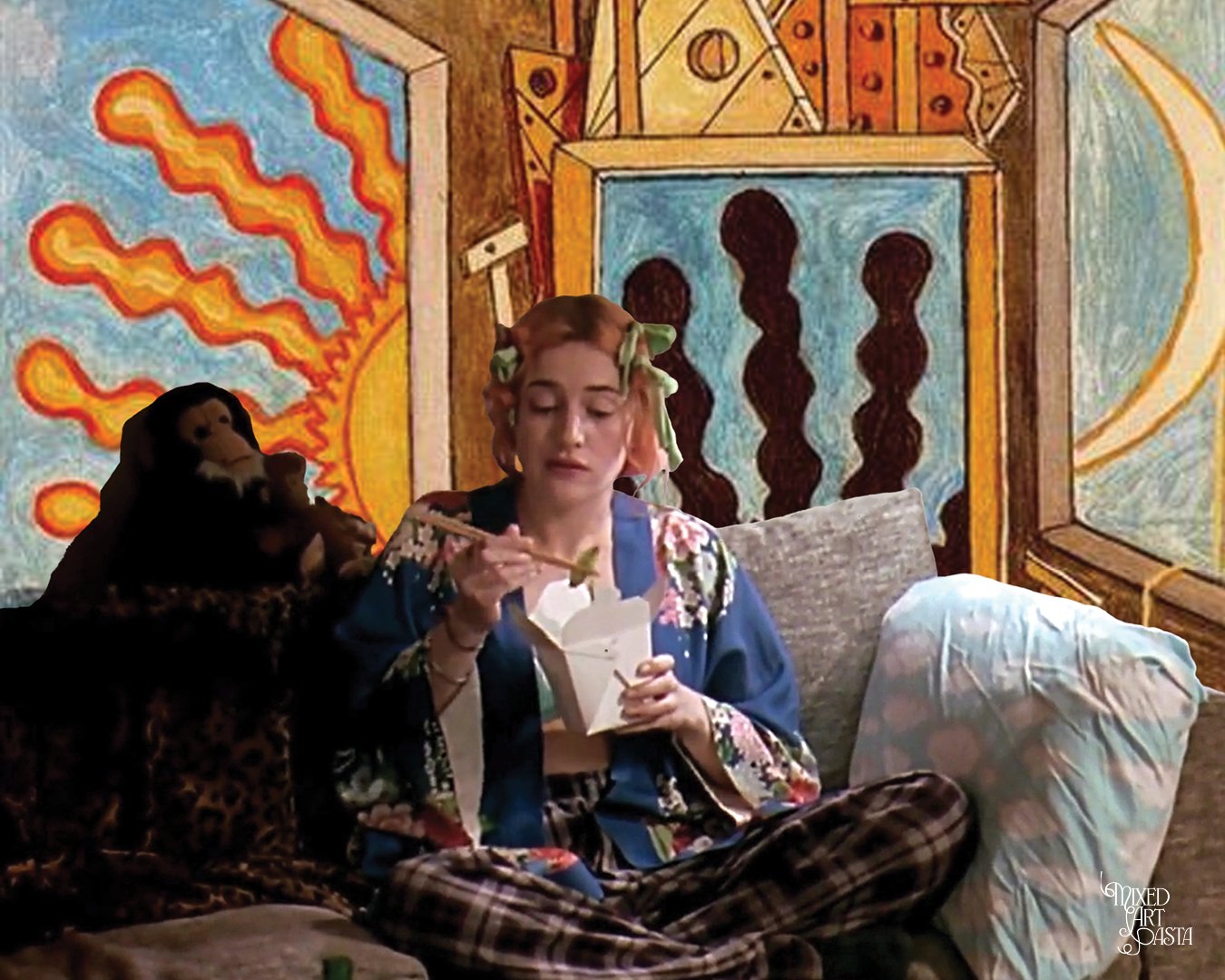 Clementine x Metaphysical Interior with Sun which Dies Polaroid