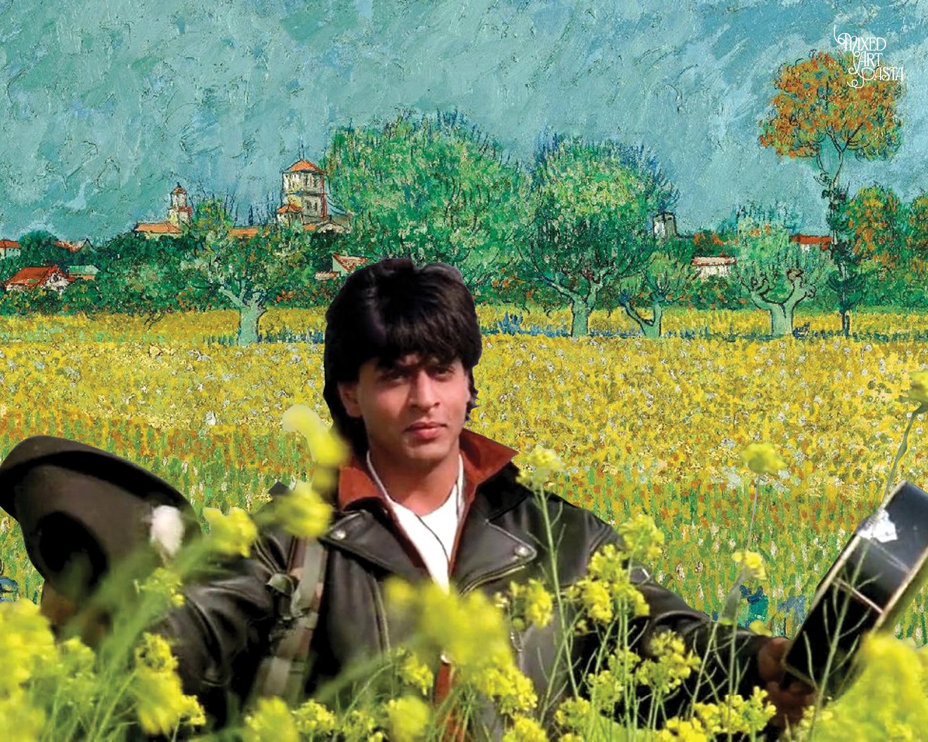 Dilwale Dulhania Le Jayenge x Field with Irises near Arles x DDLJ Theme