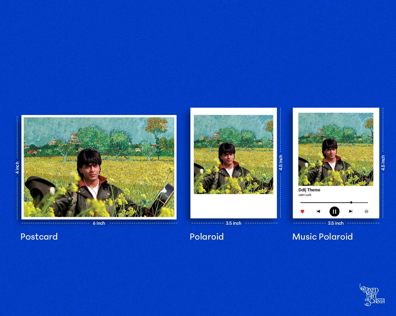 Dilwale Dulhania Le Jayenge x Field with Irises near Arles x DDLJ Theme Designs