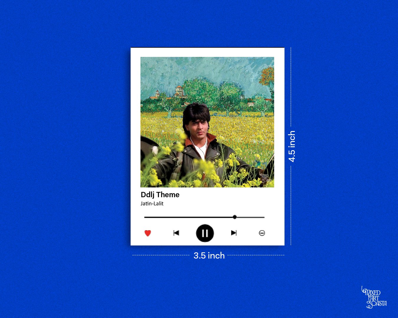 Dilwale Dulhania Le Jayenge x Field with Irises near Arles x DDLJ Theme Music Polaroid