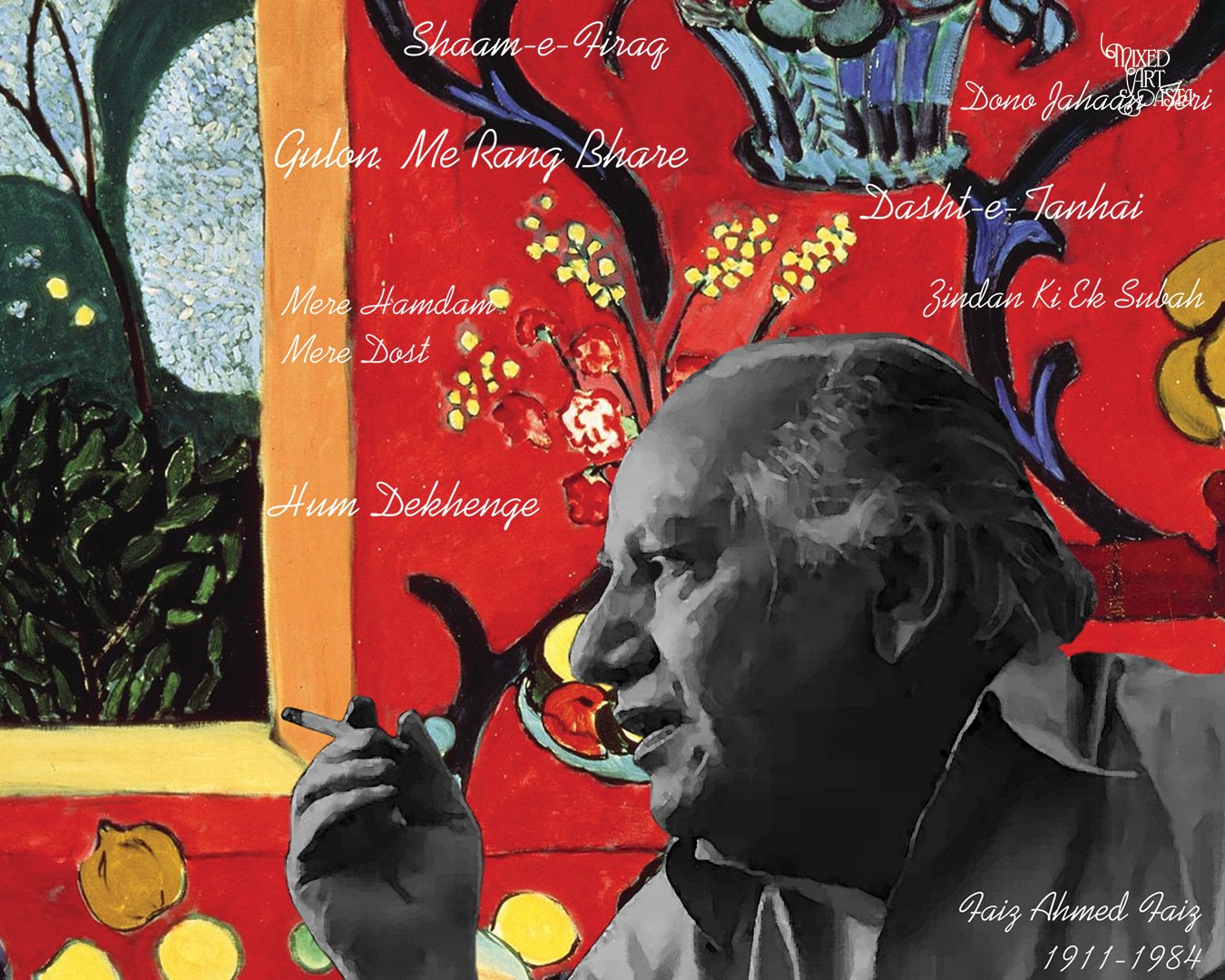 Faiz Ahmed Faiz x Harmony in Red x Gulon Mein Rang Bhare