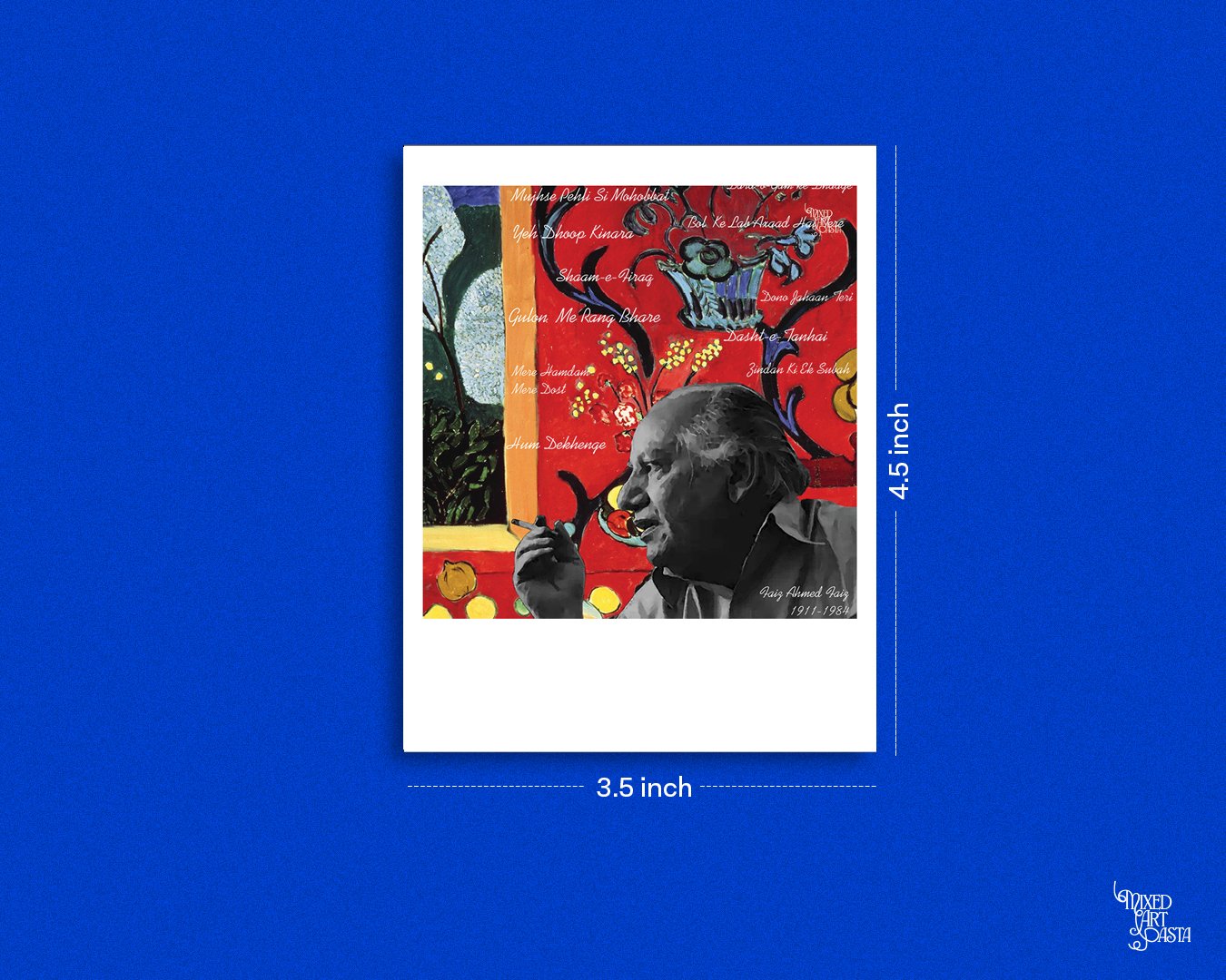 Faiz Ahmed Faiz x Harmony in Red x Gulon Mein Rang Bhare Polaroid