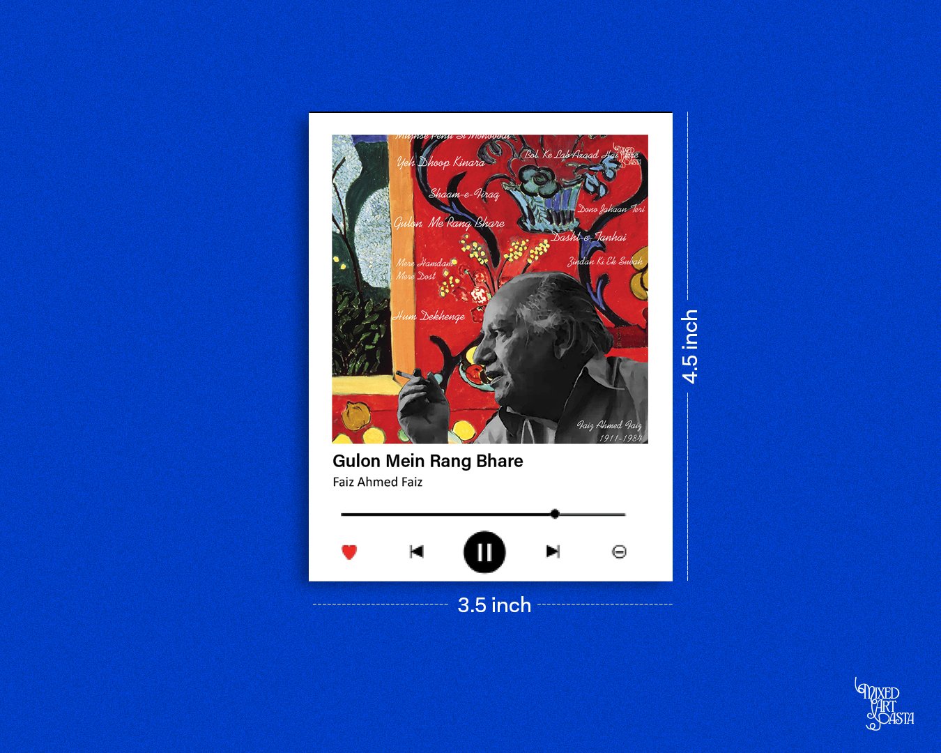 Faiz Ahmed Faiz x Harmony in Red x Gulon Mein Rang Bhare Music Polaroid