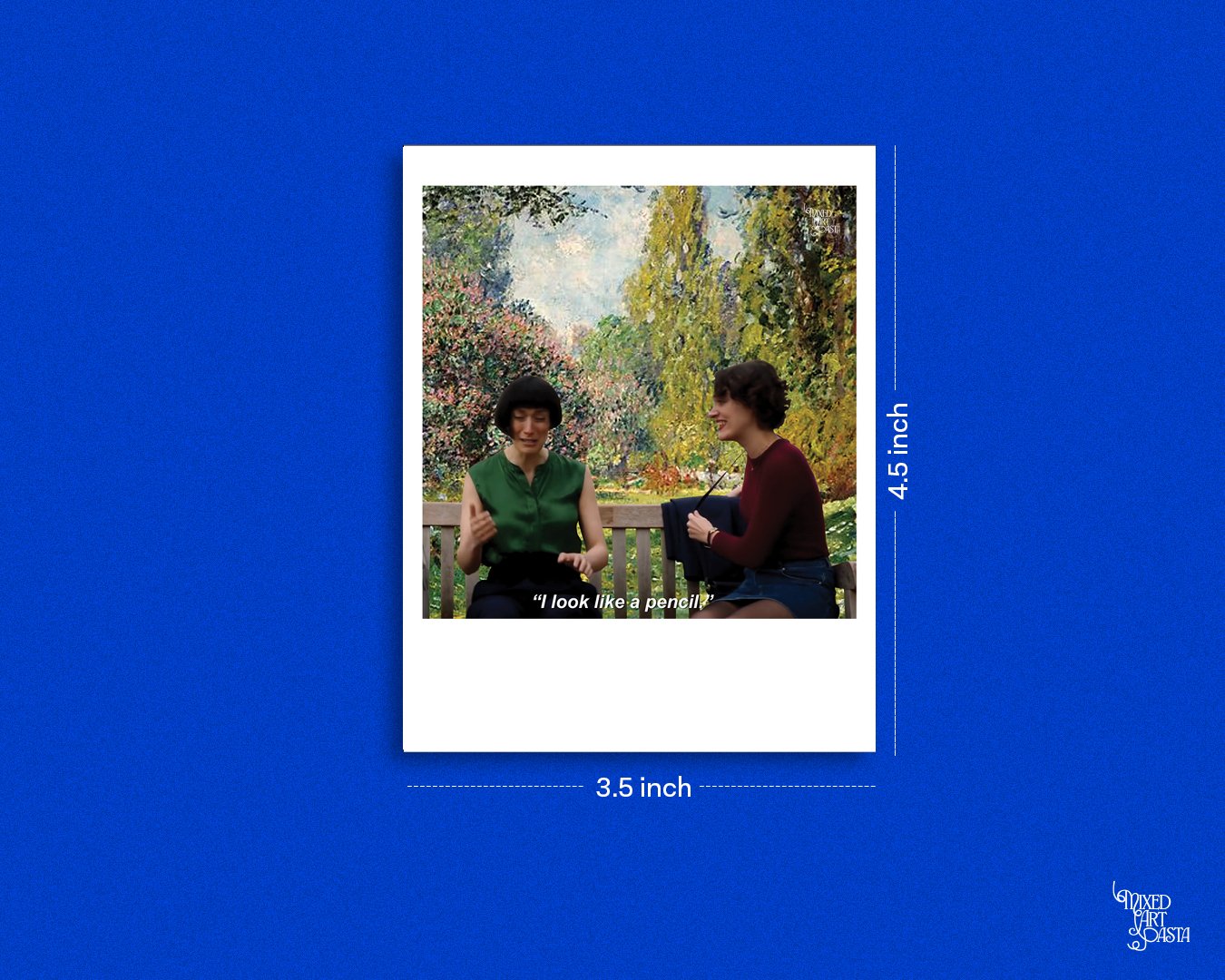 Fleabag and Claire x The Parc Monceau by Claude Monet Polaroid Fleabag and Claire x The Parc Monceau by Claude Monet Polaroid