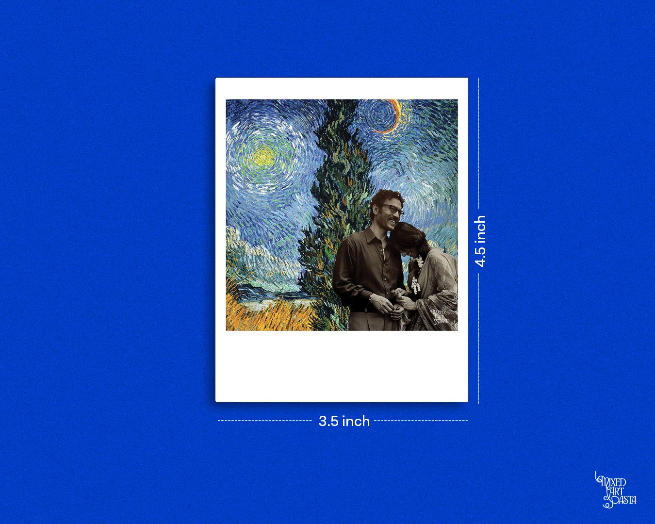 Irrfan and Tabu x Road with Cypress and Stars x The Namesake Reprise Polaroid