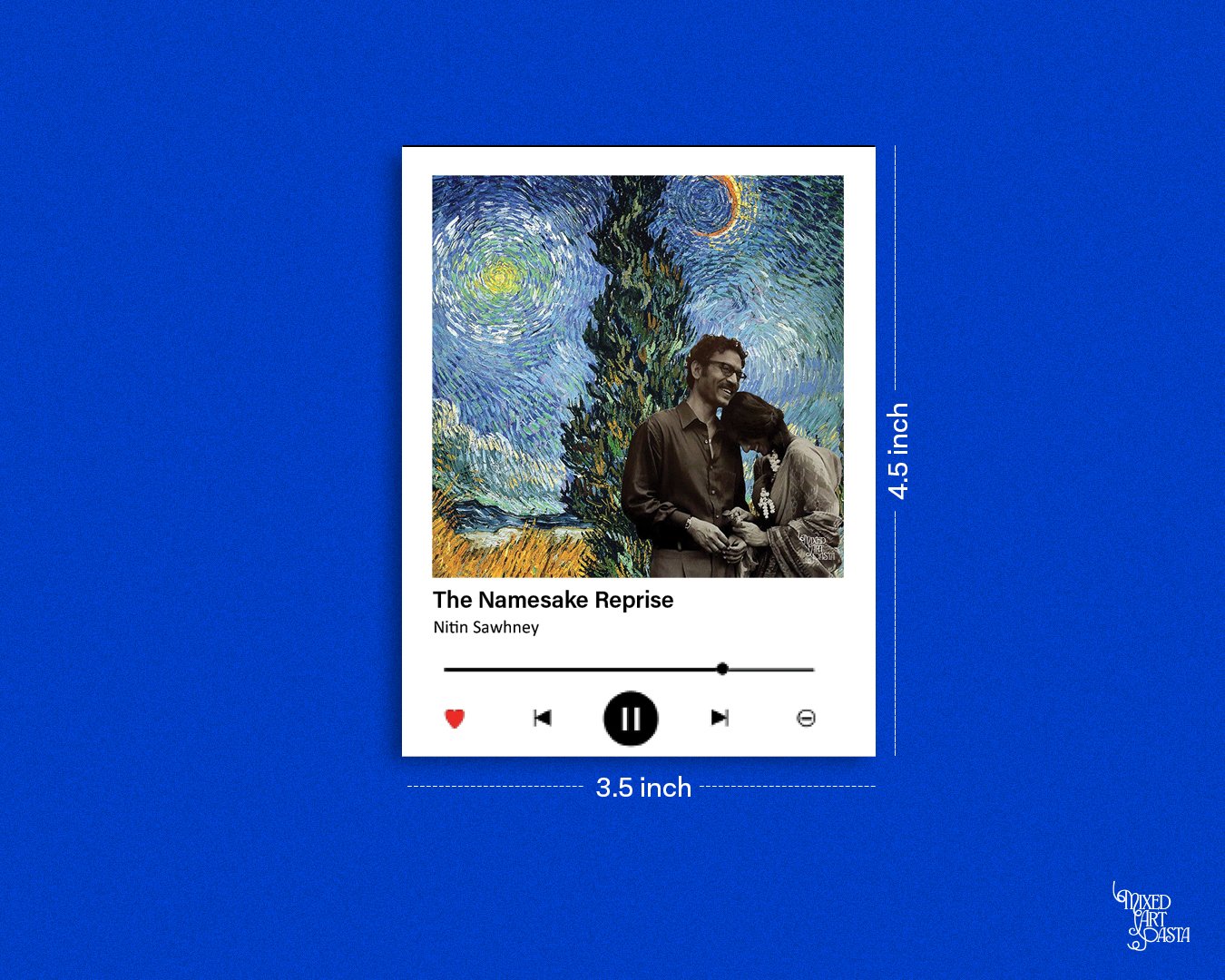 Irrfan and Tabu x Road with Cypress and Stars x The Namesake Reprise Music Polaroid