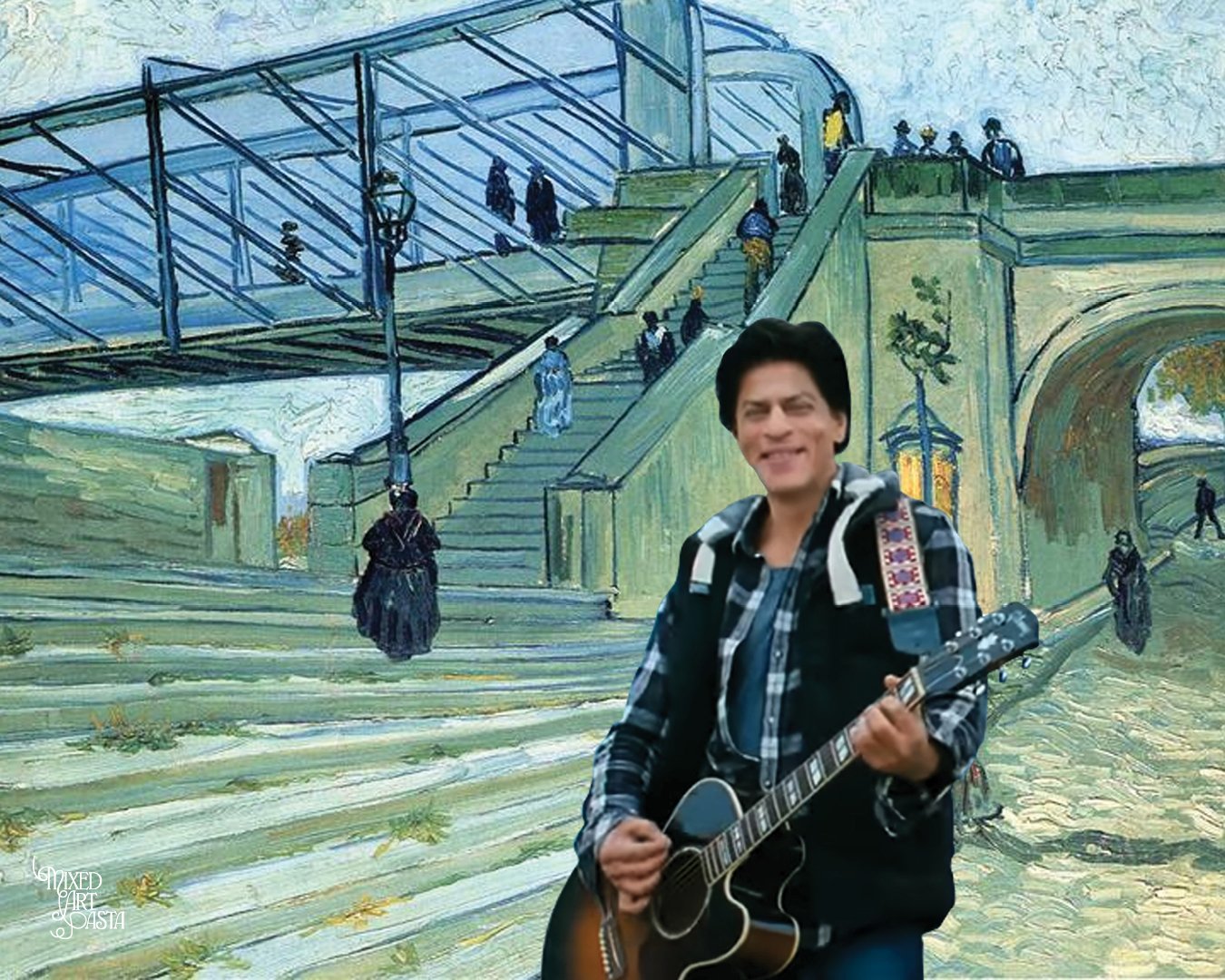 Jab Tak Hai Jaan x Trinquetaille Bridge in Arles by Vincent Van Gogh x Chhalla