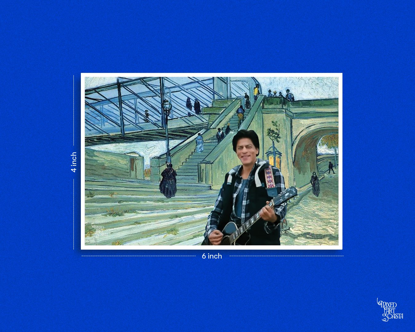 Jab Tak Hai Jaan x Trinquetaille Bridge in Arles by Vincent Van Gogh x Chhalla Postcard