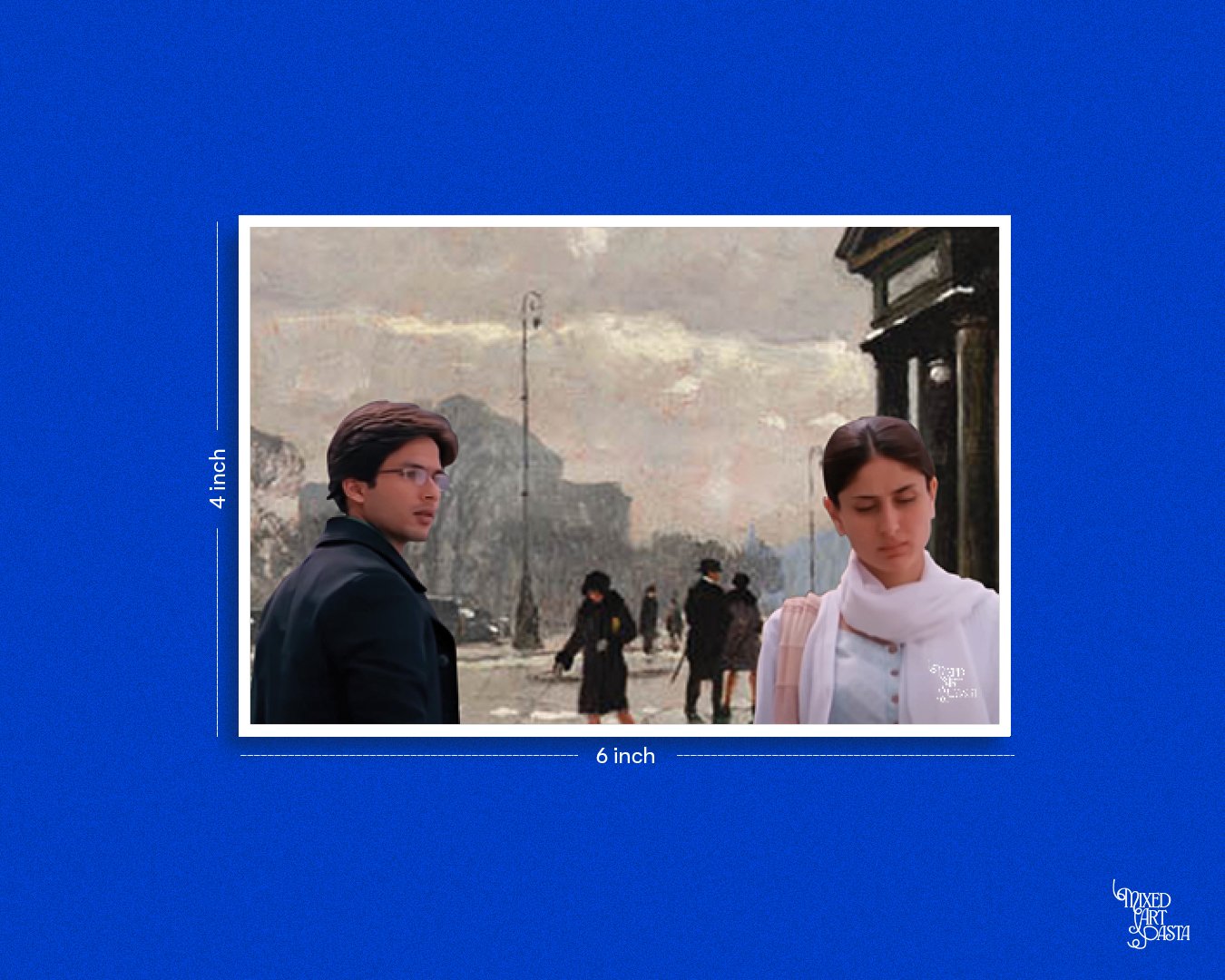 Jab We Met x Winter Street Scene, Copenhagen x Aaoge Jab Tum Postcard Jab We Met x Winter Street Scene, Copenhagen x Aaoge Jab Tum Postcard