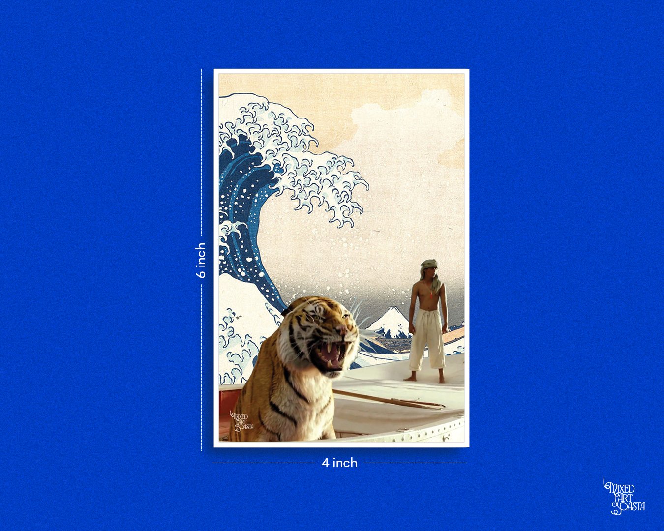 Life of Pi x Great Wave off Kanagawa Postcard Life of Pi x Great Wave off Kanagawa Postcard