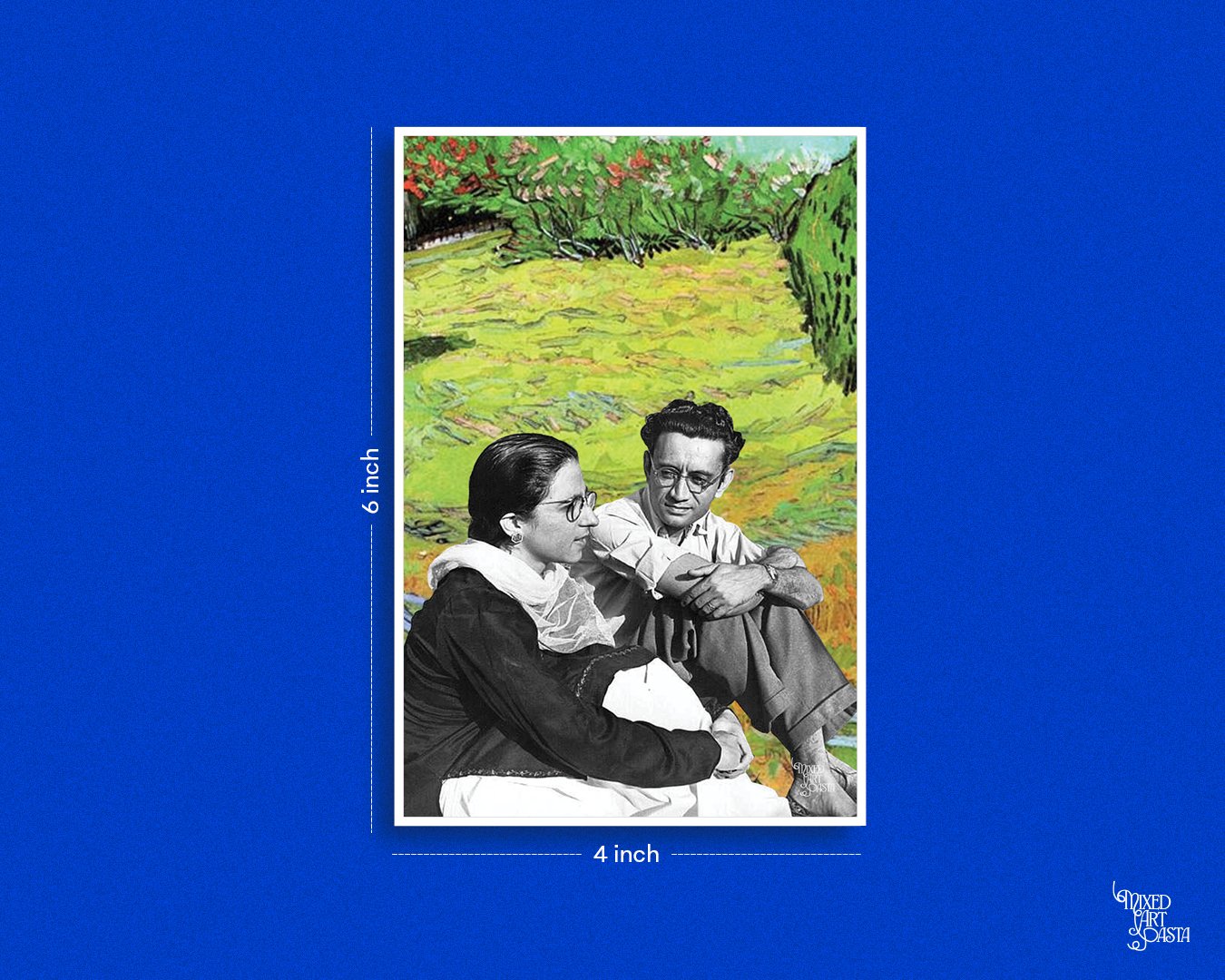 Manto & Safia x Sunny Lawn in a Public Park by Vincent Van Gogh Postcard