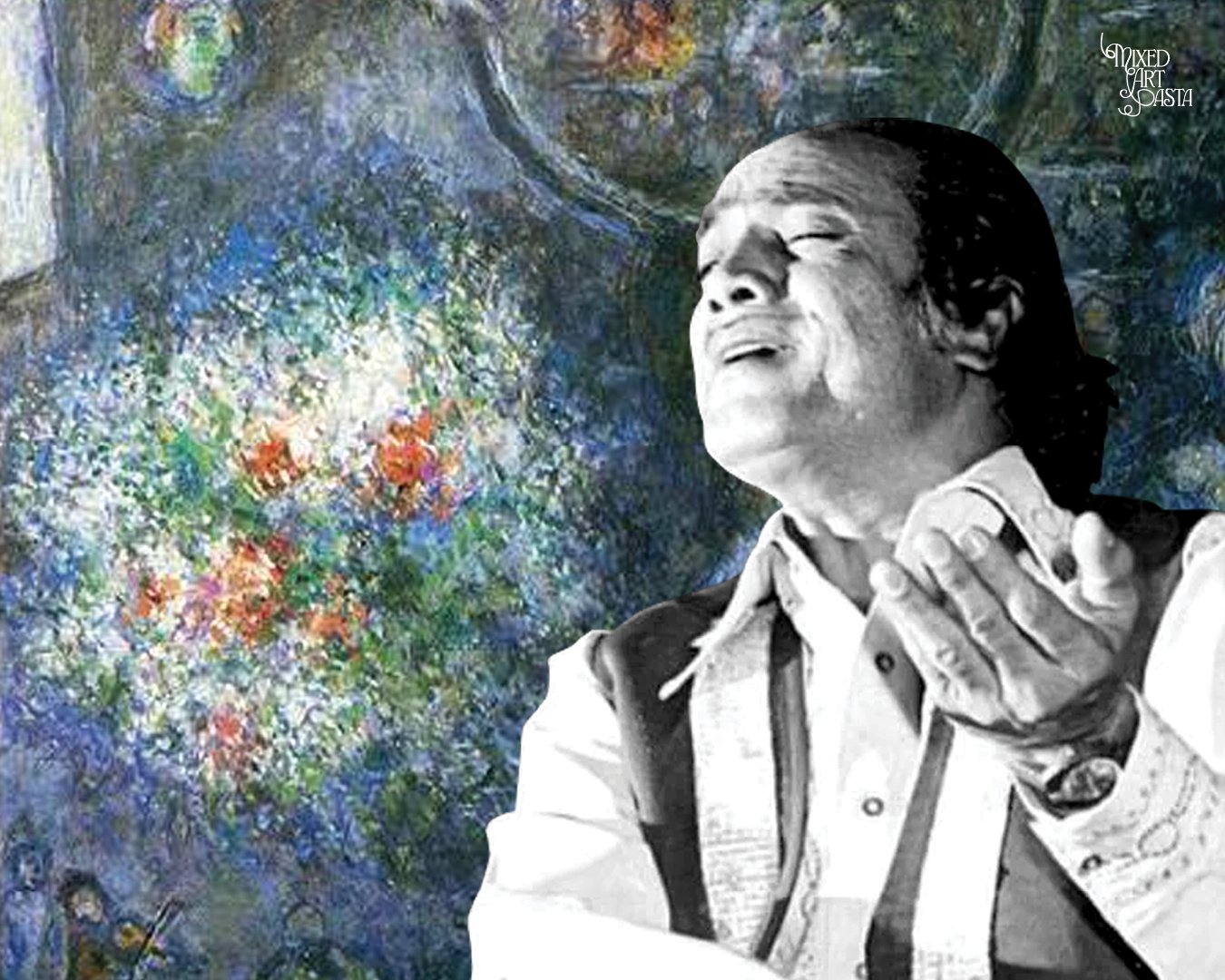 Mehdi Hassan x Musicians by Marc Chagall x Ranjish Hi Sahi
