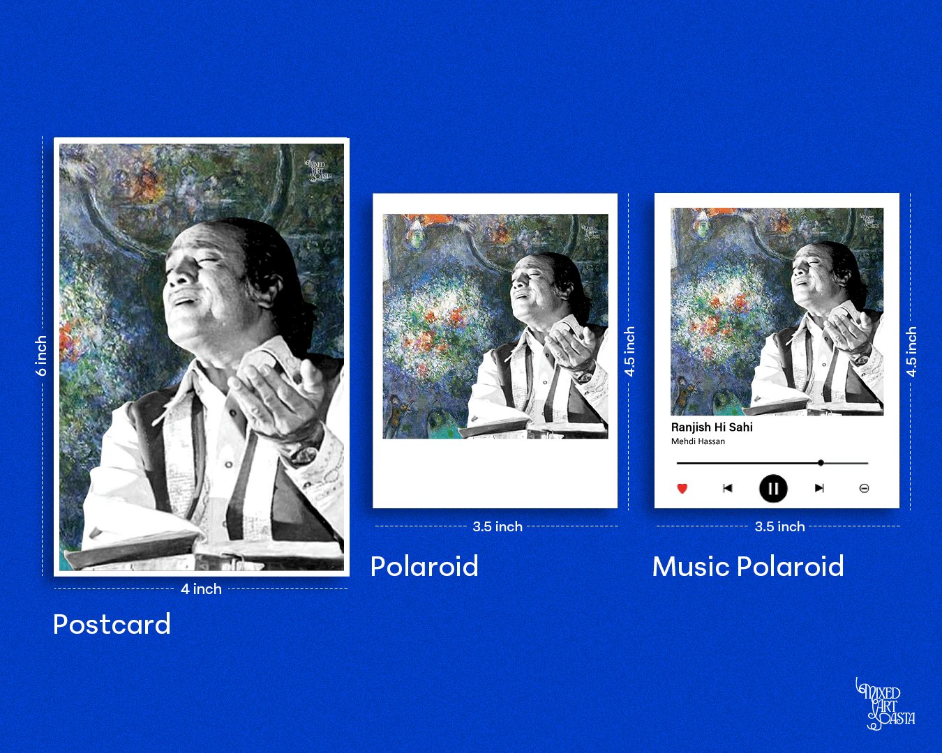 Mehdi Hassan x Musicians by Marc Chagall x Ranjish Hi Sahi Designs