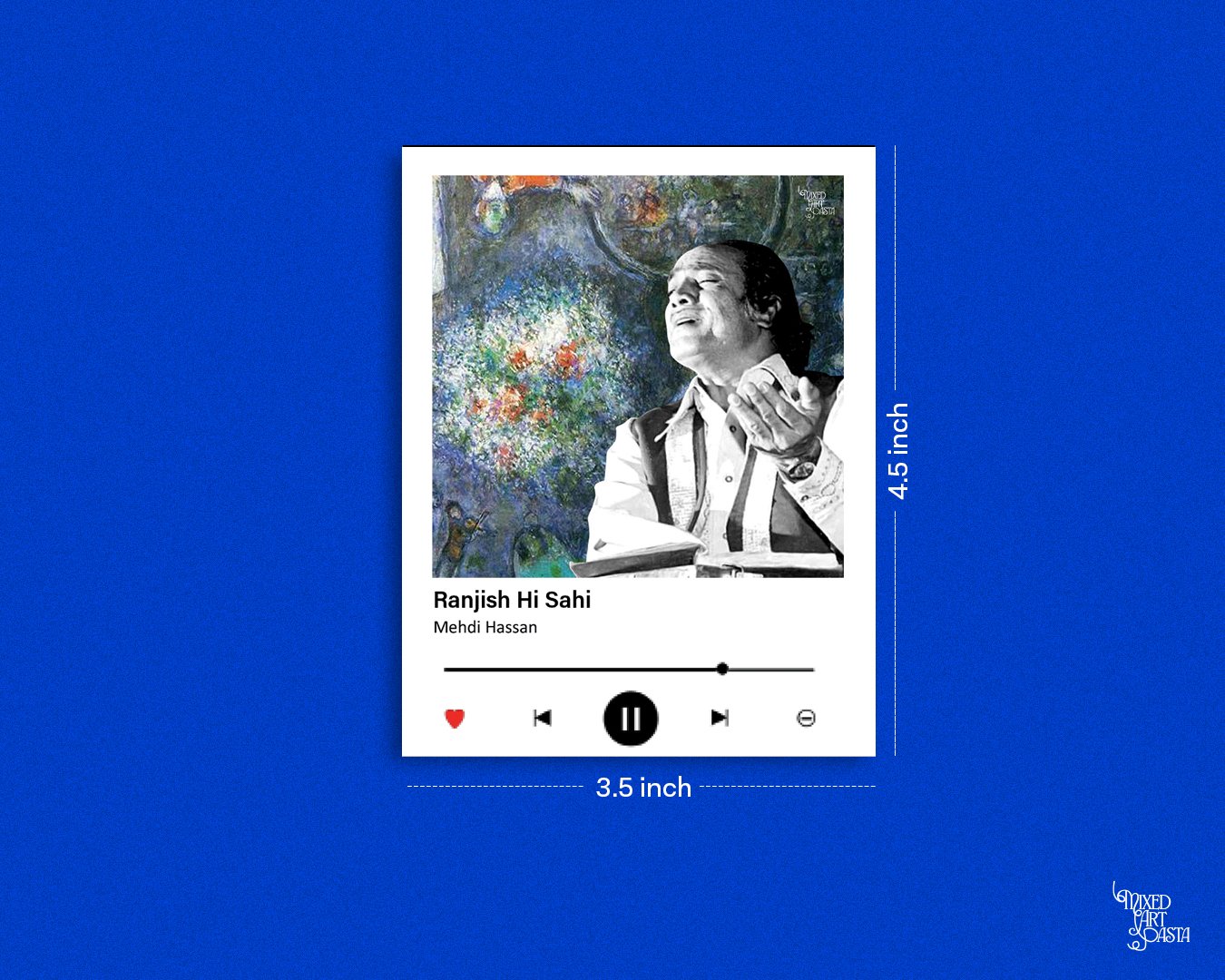 Mehdi Hassan x Musicians by Marc Chagall x Ranjish Hi Sahi Music Polaroid
