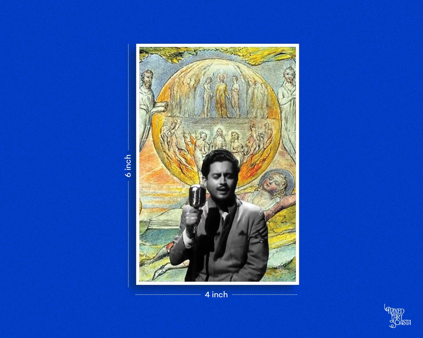 Pyaasa x Jinhe Naaz Hai Hind Par x The Youthful Poet`s Dream Postcard