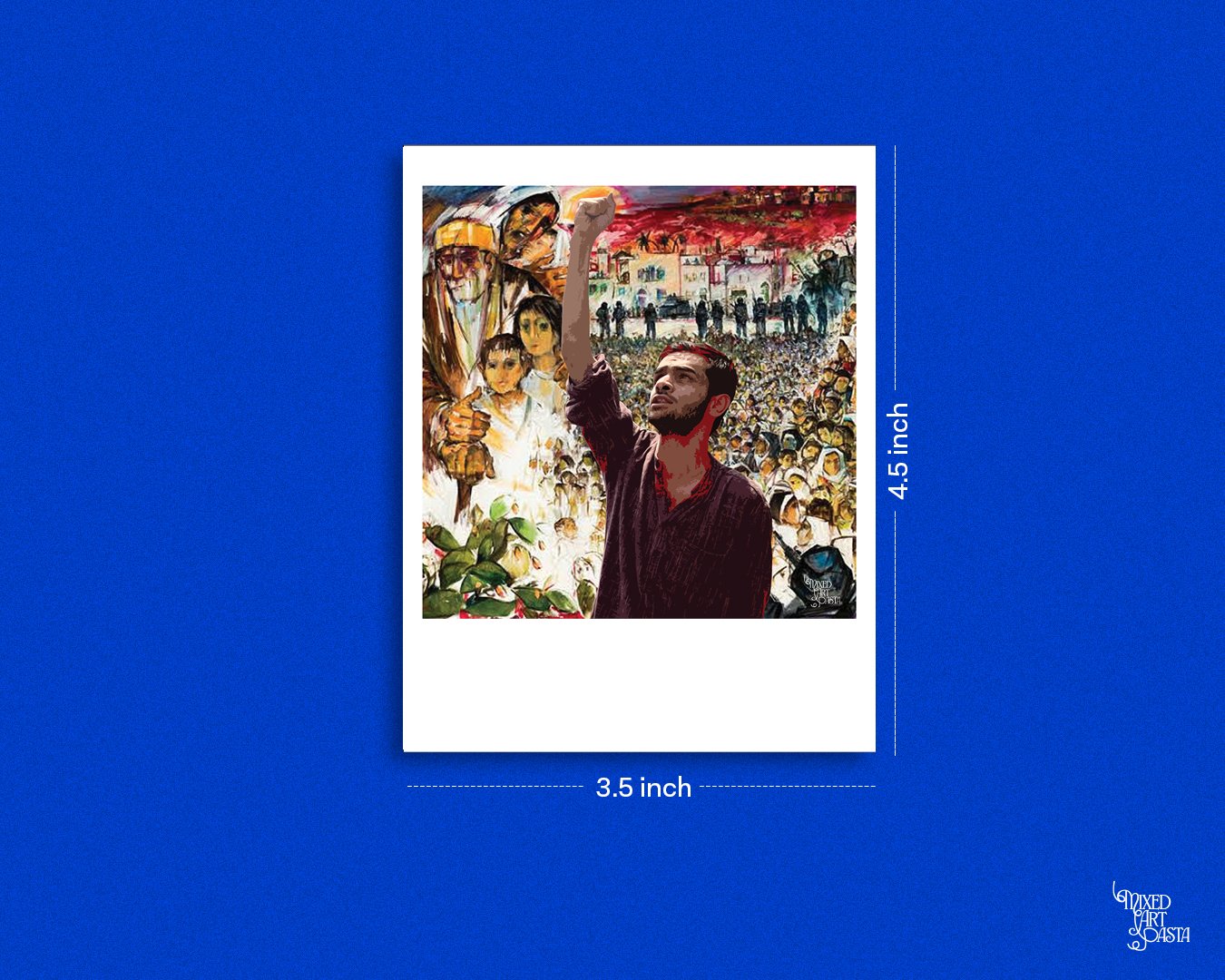 Umar Khalid x The Odyssey of a People by Ismail Shammout Polaroid