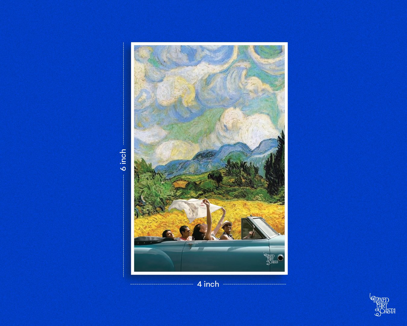 Zindagi Na Milegi Dobara x Khwabon Ke Parindey x Wheat Field with Cypresses Postcard