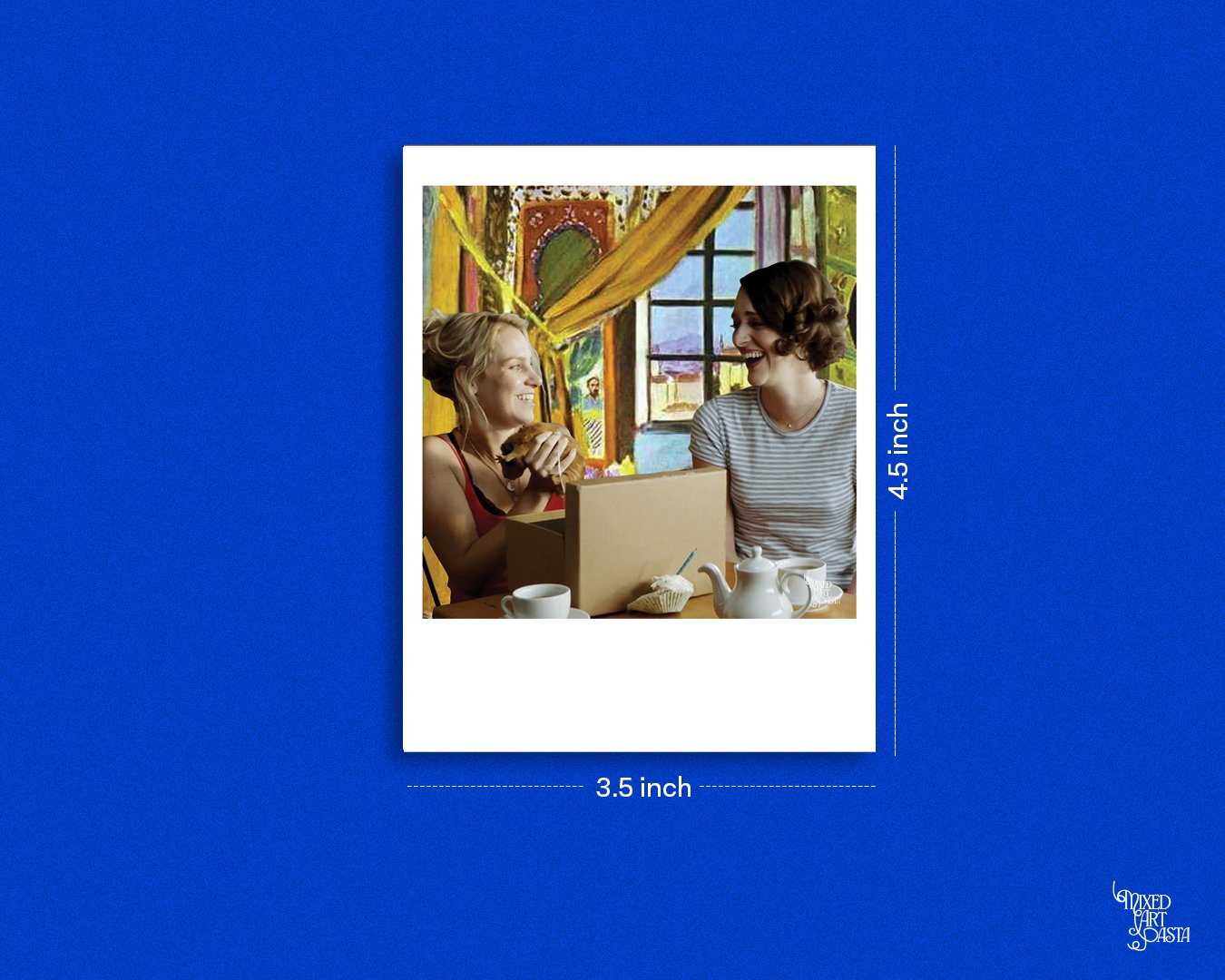 Fleabag and Boo x Interior with Phonograph Polaroid