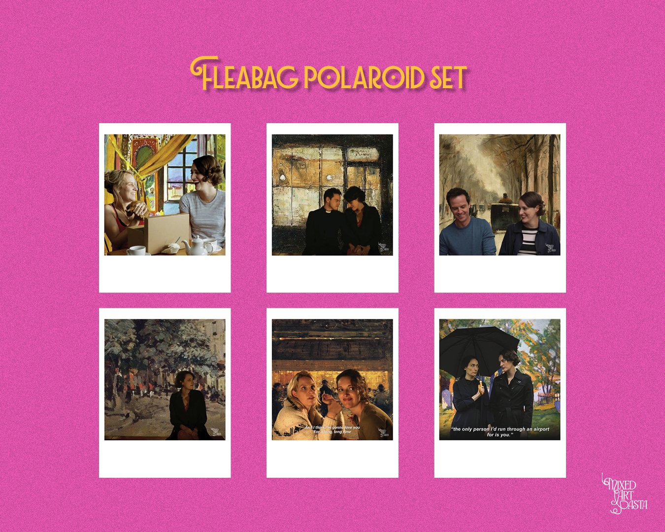 Fleabag Polaroid Set of 6_0 Fleabag Set of 6 Polaroids