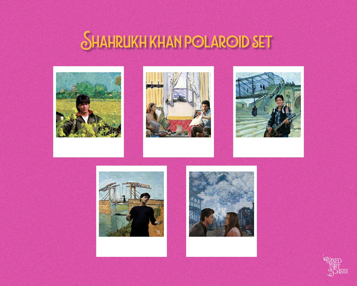 Shahrukh Polaroid Se_0 Shah Rukh Khan Set of 5 Polaroids
