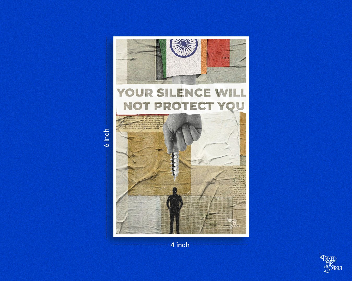 Your Silence Will Not Protect You Postcard